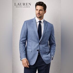 Lauren Ralph Lauren Blue Textured Blazer- Classic Fit NWOT